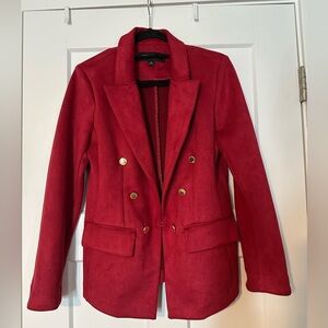 Marc New York Red Double-Breasted Blazer